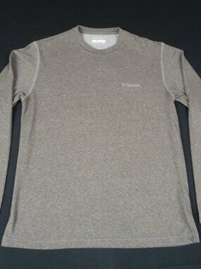 COLUMBIA SPORTSWEAR OMNIWICK LONG SLEEVE MEDIUM GRAY ATHLETIC T-SHIRT L574